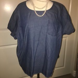 Melrose and Market denim top